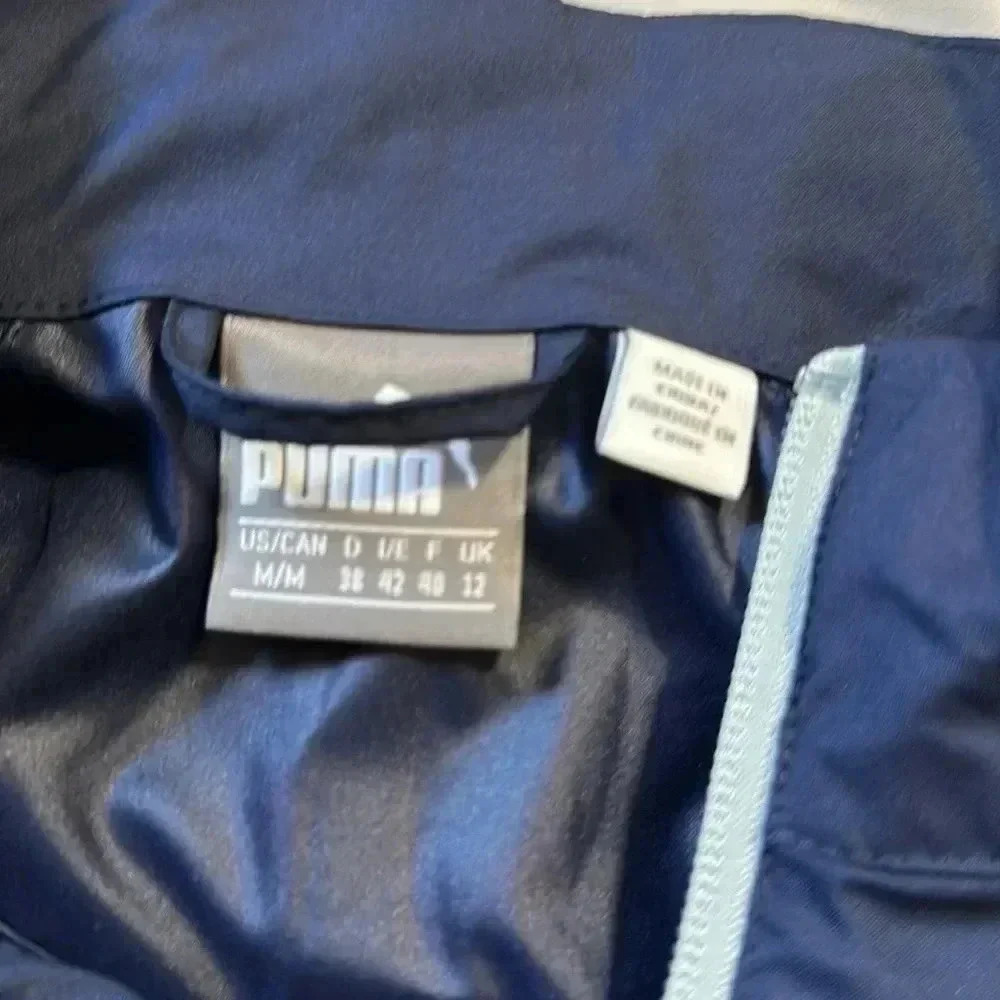 Puma full zip blue wind jacket UV resistant size medium NWT - Picture 4 of 8